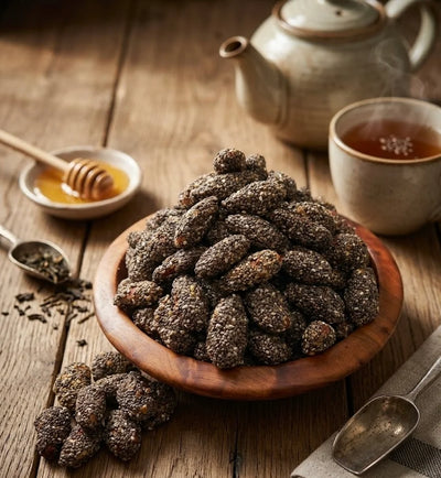 Amandes enrobées de chia - لوز مغلف بالشيا