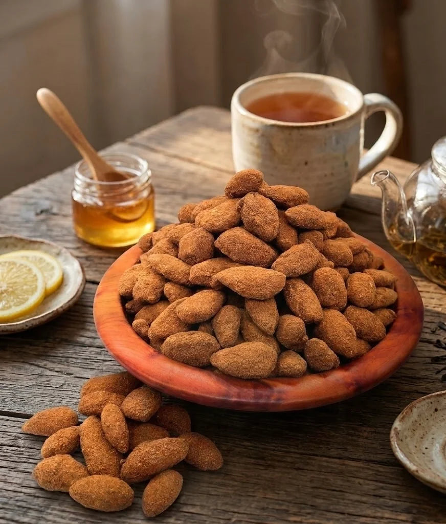 Amandes enrobées de cannelle - لوز مغلف بالقرفة