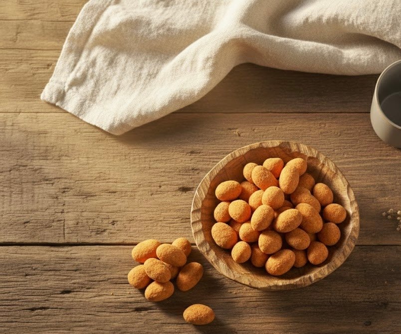 Amandes enrobées de fromage rouge - لوز بالجبن الاحمر